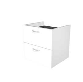 Coppia cassetti per libreria modulare - l40 cm - 36x29x35,5 cm - bianco - artexport