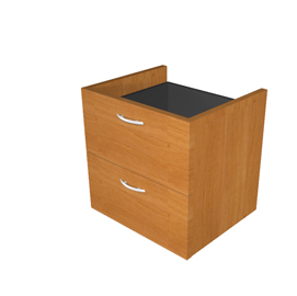 Coppia cassetti per libreria modulare - l40 cm - 36x29x35,5 cm - noce chiaro - artexport