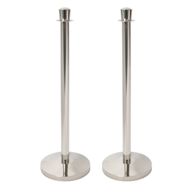 Colonnina segnapercorso cromata budget - altezza 100 cm - securit