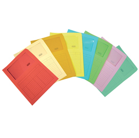 Cartelline a l con finestra sintex - cartoncino 120 gr - acqua marina - blasetti - conf. 50 pezzi