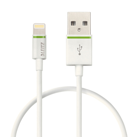 Cavo da lightning a usb - 30 cm - bianco - leitz complete