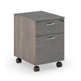 Cassettiera easy - 41,8x52x59,5 cm - 1 cassetto + 1 classificatore - con ruote - frassino toscano - artexport