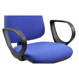 Coppia braccioli fissi per sedia operativa tmtmi - nero - unisit