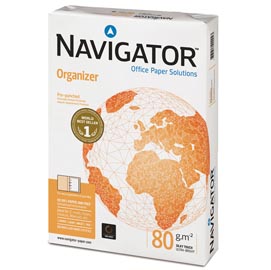 Carta organizer 2 fori - a4 - 80 gr - navigator - conf. 500 fogli