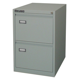 Classificatore kubo - per cartelle sospese - 2 cassetti -46x62x70 cm - grigio - bertesi