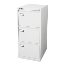 Classificatore kubo - per cartelle sospese - 3 cassetti - 46x62x101 cm - bianco - bertesi