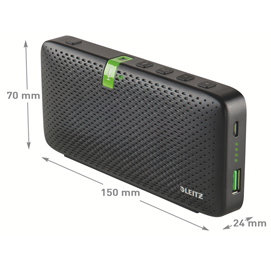 Cassa stereo portatile per conferenza bluetooth leitz
