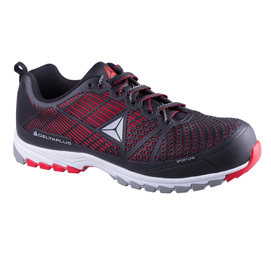 Calzatura di sicurezza delta sport s1p src hro - poliuretano iniettato mesh - numero 41 - nero/rosso - deltaplus