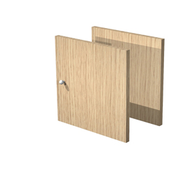 Coppia antine per libreria rainbow - 32,2x32,1 cm - rovere - artexport