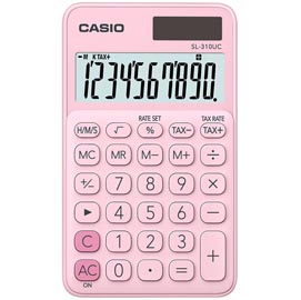 Calcolatrice tascabile sl-310uc - 10 cifre - rosa - casio