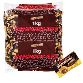 Caramelle alpenliebe chocolate - busta da 1 kg