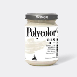 Colore vinilico polycolor - 140 ml - bianco titanio - maimeri