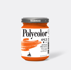 Colore vinilico polycolor - 140 ml - arancio brillante - maimeri