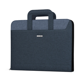 Cartella portablocco - con manici - blu/blu chiaro - 28,5x36cm - niji