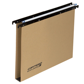 Cartella sospesa cassetto cartesio - 33 cm - fondo u 30 mm  - 31,2x25 cm - avana - bertesi