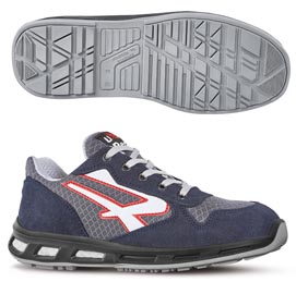 Calzatura di sicurezza active s1p src red lion - pelle scamosciata morbida - numero 39 - blu - u-power