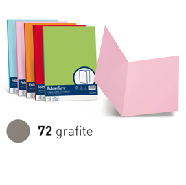 Cartelline semplici luce - 200gr - 25x34cm - grafite - favini - conf. 50 pezzi