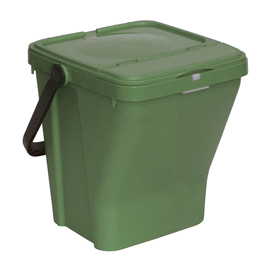 Contenitore portarifiuti eco top - 39x42x42,5 cm - 35 l - verde - mobil plastic