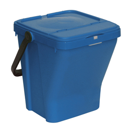 Contenitore portarifiuti eco top - 39x42x42,5 cm - 35 l - blu - mobil plastic