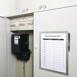 Cornice magnetica - duraframe - a4 - 21x29,7 cm - argento - durable