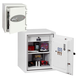 Cassaforte ignifuga fs0441k - 72x50x50 cm - 63 lt - per carta - supporti - bianco - phoenix