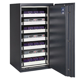 Cassaforte ignifuga - 120x63x64,8 cm - 240 lt - supporti magnetici - grigio scuro - format