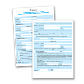Conferimento/revoca delega utilizzo servizi di fatturazione - modulo continuo - triplice copia- formato 24x24