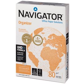 Carta navigator organizer - 4 fori - a4 - 80gr - 500 fogli - navigator