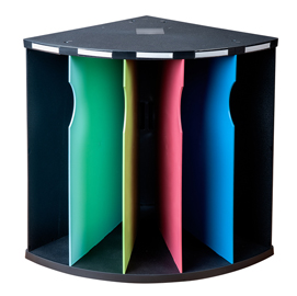 Classificatore ergonomico 5 scomparti the corner - arlecchino - exacompta