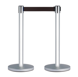 Colonnina segnapercorso - grigio - con nastro - 160 cm - stilcasa