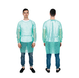 Camice di protezione visitatore monouso - pp - 25 gr - tg. Unica - blu