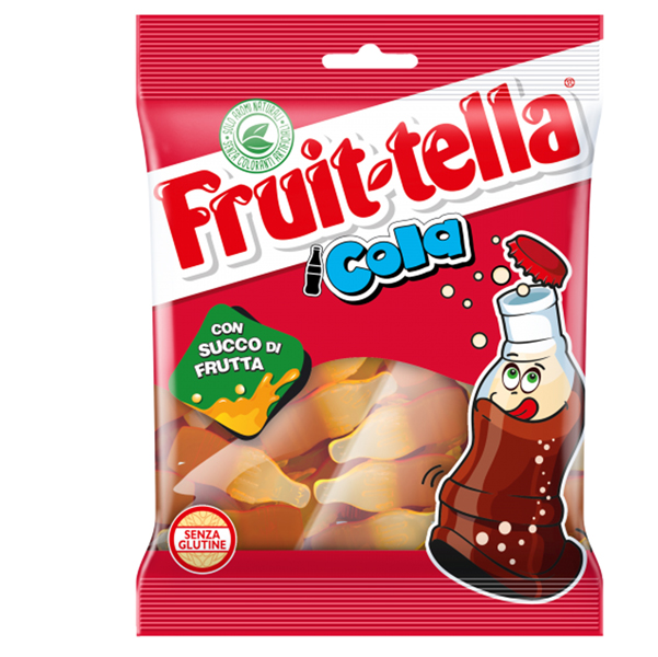Caramella gommosa - cola - formato pocket 90 gr - fruit-tella