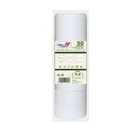 Coperchi per bicchieri di carta - polistirene - 100 ml - dopla - conf. 50 pezzi