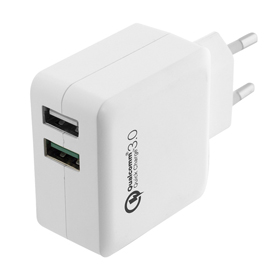 Caricabatterie - per smartphone e tablet - 2 porte usb - eminent