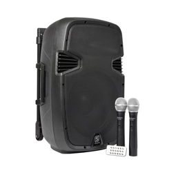 Cassa altoparlante - portatile - con 2 microfoni e ricevitore bluethooth - melchioni