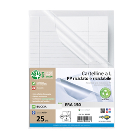 Cartellina a l era 150 - a4 - pp riciclato - buccia - sei rota - conf. 25 pezzi
