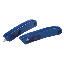 Cutter monouso detectabile - con lama retraibile - blu - linea flesh