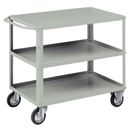 Carrello da lavoro - 3 vasche da 93 x 600 cm - 104 x 60 x 86,5 cm - grigio - tecnotelai