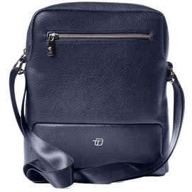 City bag medium gate trended - 25 x 30 x 6 cm - ecopelle - blu - intempo