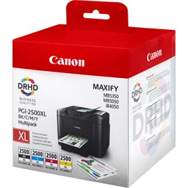 Canon - cartucce ink - c/m/y/k - 9254b004 - c 1.295 pag / m 1.520 pag / y 2.500 pag / k 1.755 pag