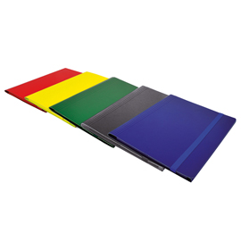 Cartella c/elastico piatto - dorso variabile - arancio - starline