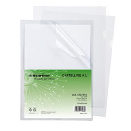 Cartellina a l top - buccia - 22 x 30 cm - trasparente - starline - conf. 50 pezzi
