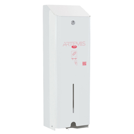 Dispenser assorbenti artemis - 1 colonna - metallo verniciato - bianco - mar plast