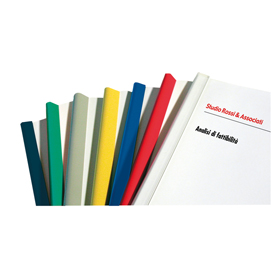 Dorsetti tondi per rilegatura - 8 mm - blu - fellowes - scatola 50 pezzi