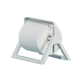 Dispenser murale/da banco per bobine di carta - abs - 25x30,5x44 cm - bianco - mar plast