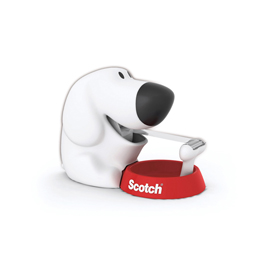 Dispenser scotch® fido - 1 rotolo scotch® magic™ 810 incluso - 19 mm x 7,5 mt - bianco/nero - scotch®