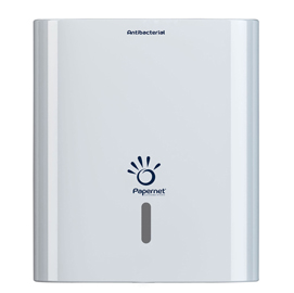 Distributore asciugamani piegati a z/w hy tech - 29x10,8x33,6 cm - bianco - papernet