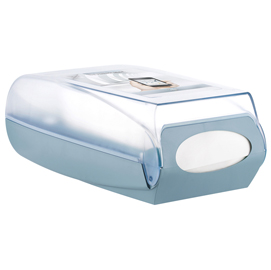 Dispenser per tovaglioli interfogliati - 42,8x14,8x22,5 cm - bianco - mar plast