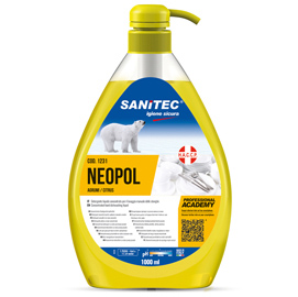 Detergente neopol piatti gel agrumi - 1 l - sanitec