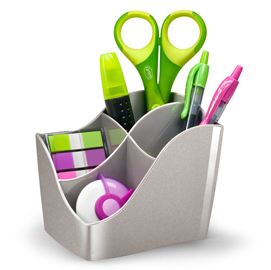 Desktop organizer ellypse extra strong - grigio talpa - 118x89 h98mm - cep